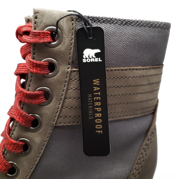 Sorel Lexie Wedge Boots in Quarry Grey Women's Size 6 - Picture 8 of 9